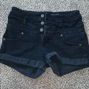 Black Jean Shorts HIGH RISE